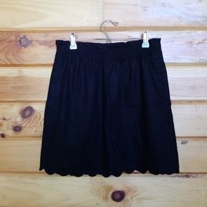 🆕️ J CREW Scalloped Linen Skirt